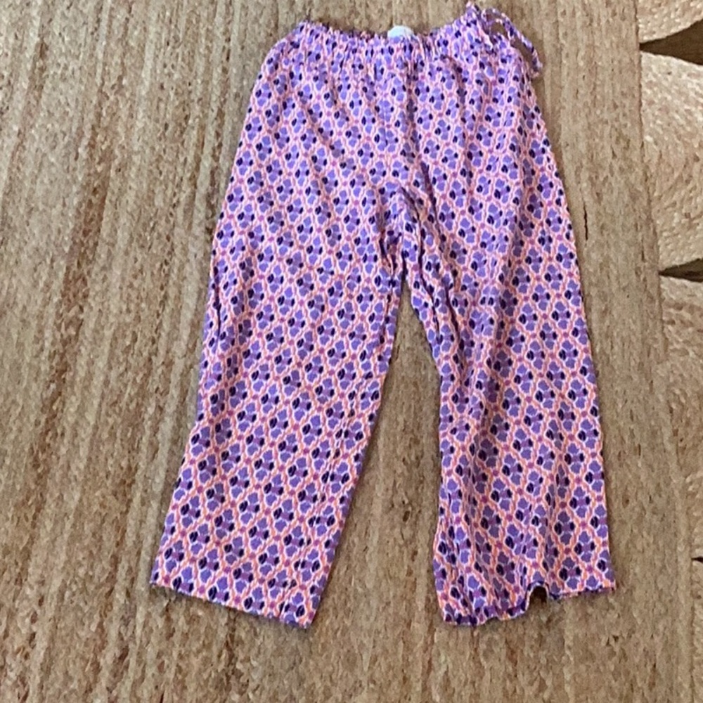 Zara Kids Pink and Purple Patterned Pajama Bottoms